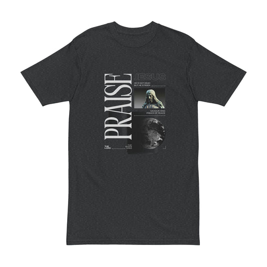 Praise Jesus Men's Heavyweight Tee - Cool Graphic T-Shirt for Faith Enthusiasts