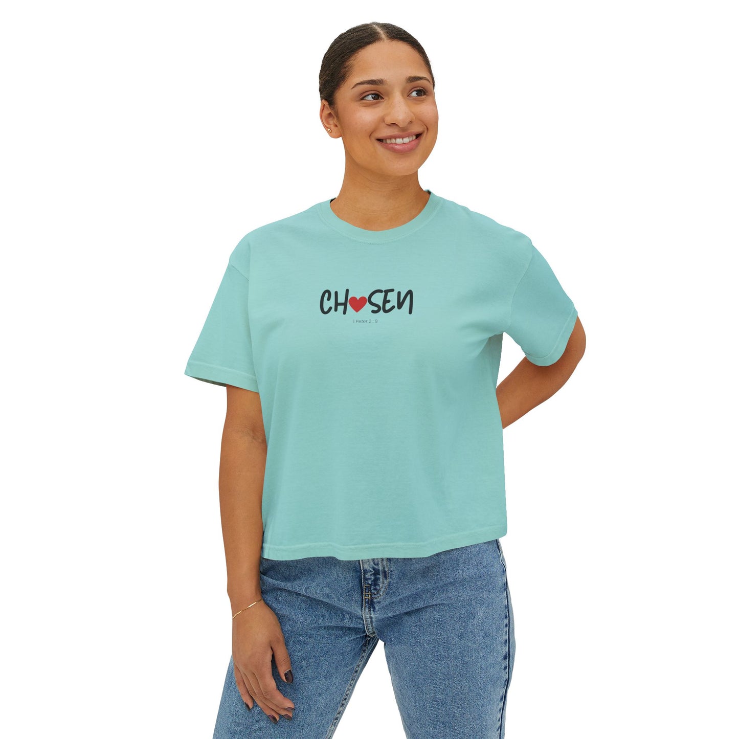 Women's Boxy Tee - Heaven Design, Comfortable Casual Shirt