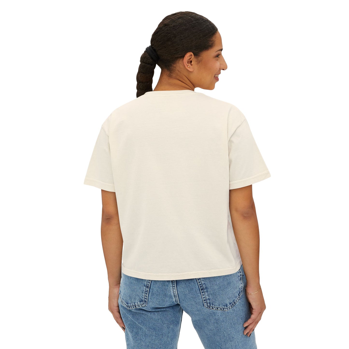 Women's Boxy Tee - Heaven Design, Comfortable Casual Shirt