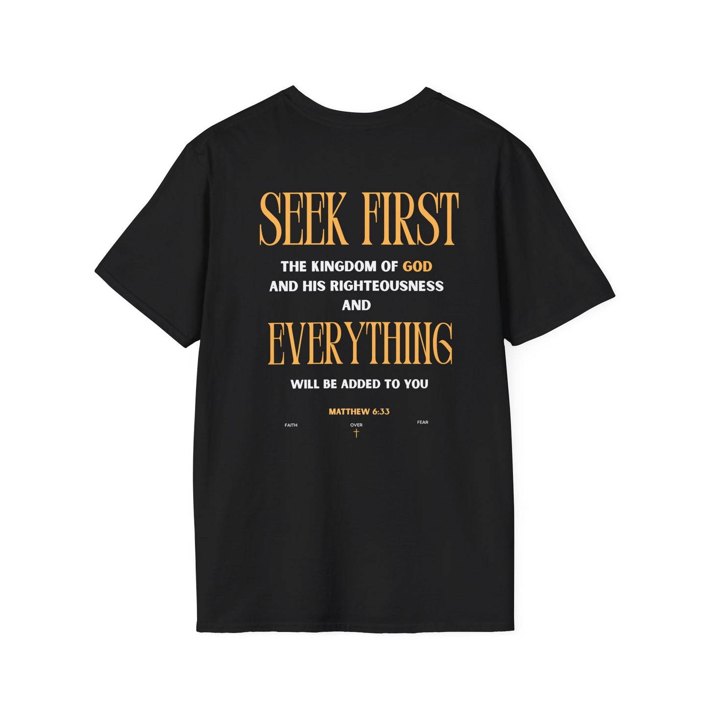 Seek First Unisex Softstyle T-Shirt - Inspirational Faith Tee