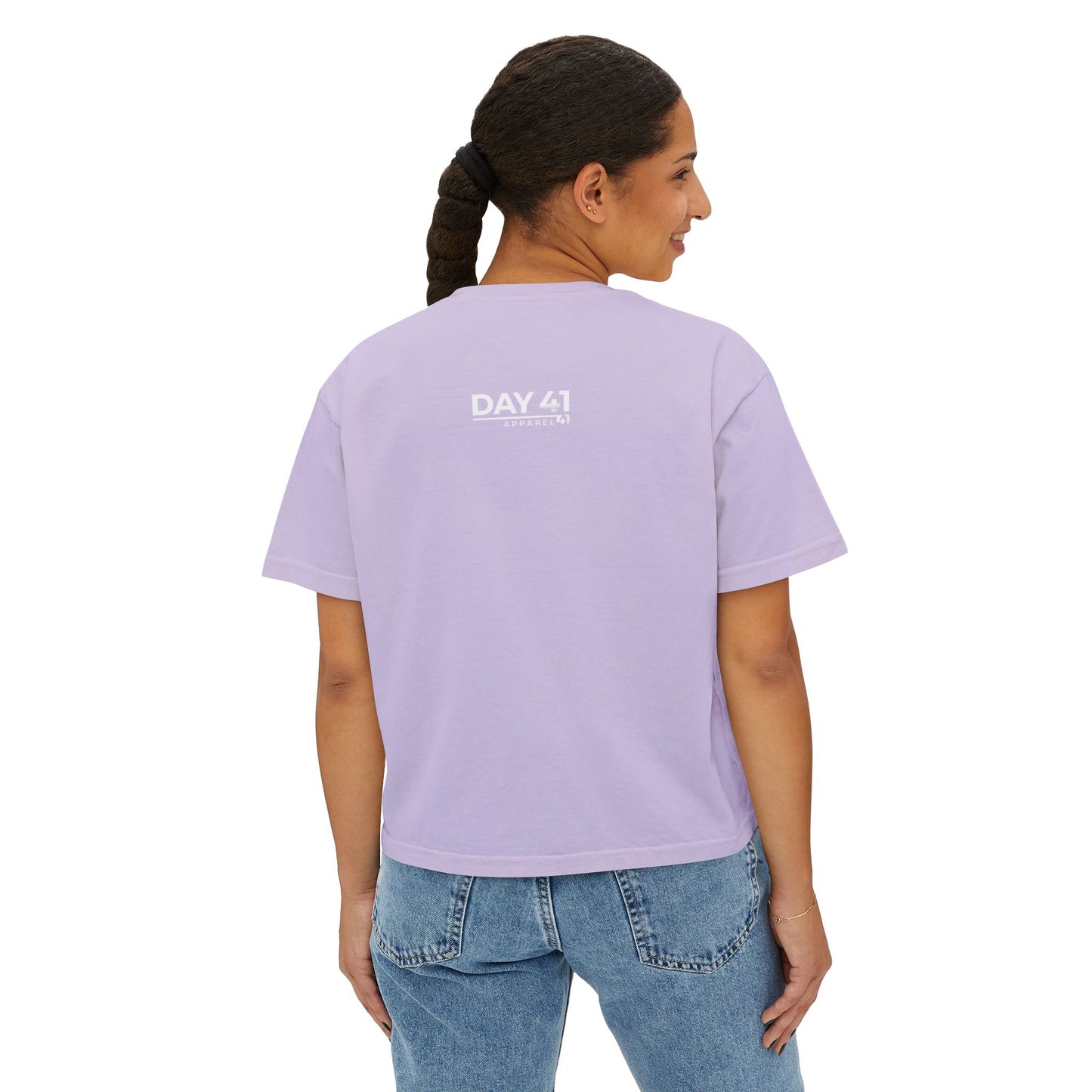 Women's Boxy Tee - Heaven Design, Comfortable Casual Shirt